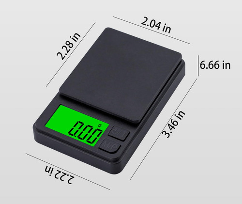 Digital Pocket Scale 1000gx0.01g Weigh Gram Scale Mini Scale