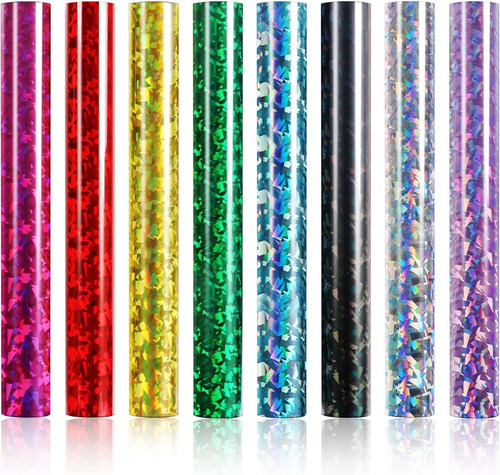 Vinil De Corte Holografico Cristal 63x100 Cm, Varios Colores