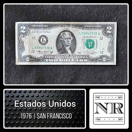 Estados Unidos - 2 Dólares - Año 1976 - P #497 - L San Franc