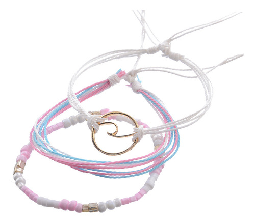Pulsera Multicapa Multicolor Natural Y Vintage Para Mujer 39