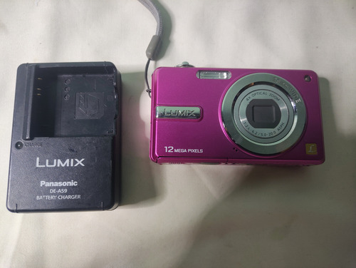 Camara Digital Lumix Panasonic Modelo Dmc-f3 Rosa Chicle (Usado)