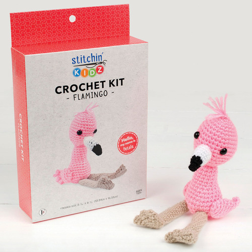 Edicion Tela Kit Crochet Flamingo