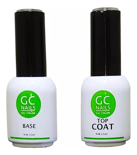 Base + Top Gel 3 Pasos Uñas Gel Gc Nails