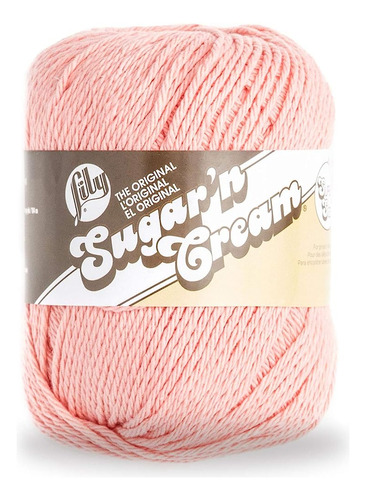 Lily Sugar N Cream Super Size Yarn, Coral Rose