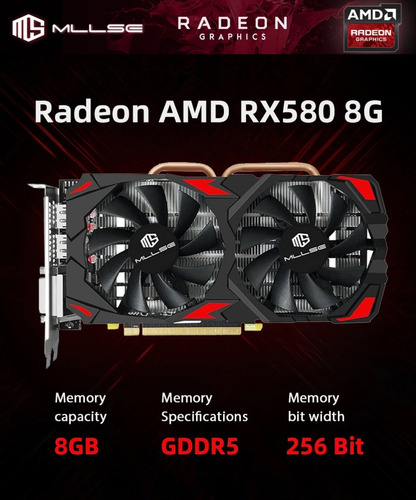 Tarjetas Video Gráfica Amd Rx 580 8gb Original 256 Bit Gddr5