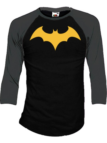 Batman Playeras Manga 3/4 Para Hombre Y Mujer D7