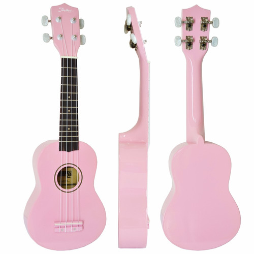 Ukulele Acústico Shelter Ukbw Rosa 21 Soprano -