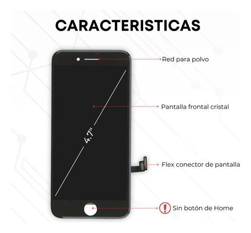 Pantalla Completa Display Compatible iPhone 8g A1863, A1905
