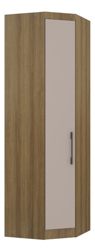 Modulo Guarda Roupa Eucamoveis Paris Canto Diagonal 1 Porta Cor Avela/cinammon