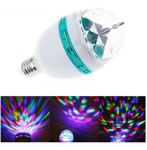 Bombillos Led De Discoteca Giratorio Rosca Universal