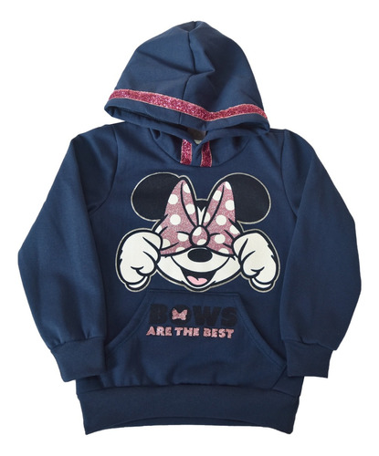 Sudaderas Hoodie Minnie Mouse De Disney Para Niñas Felpa