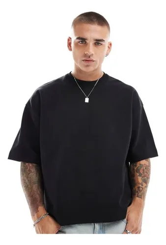 comprar Remera Boxy Fit 100% Algodón Cropped Calidad Premium Hombre
