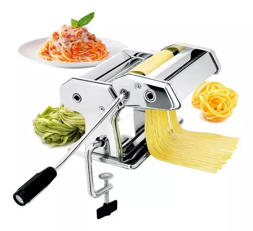 Maquina De Fideos 2 En 1 Fabrica Pastas Grande Estira Masa