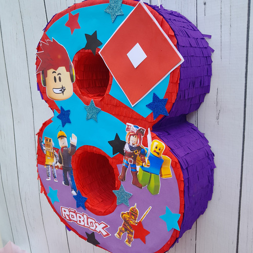 Piñata Artesanal Número 8 Roblox