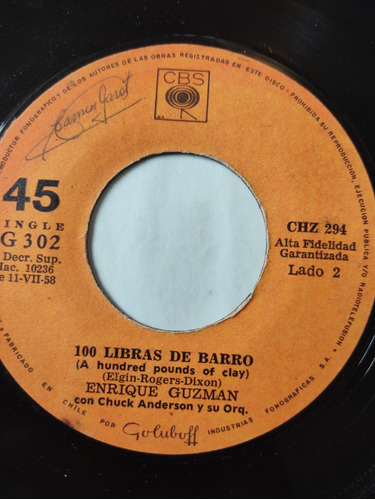 Vinilo Single De Enrique Guzmán Dame Felicidad (ac76