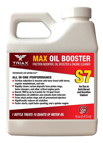 Max Oil Booster S7, Limpiador De Lodos De Motor, Refuerzo Tb