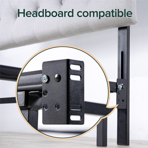 Zinus Base Para Cama De Metal Compack Soporte De 7 Pulgadas Negro
