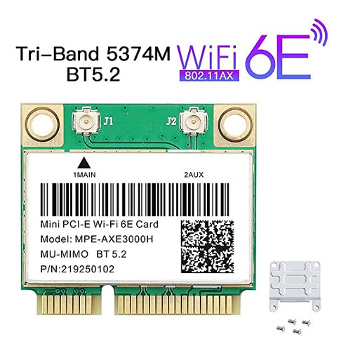 Tarjeta De Red Wifi Wifi Wifi 6e Half Mini Pci-e 802.11ax Ac
