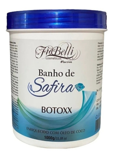 Btx Capilar Profissional Banho De Safira Fiobelli 1kg 