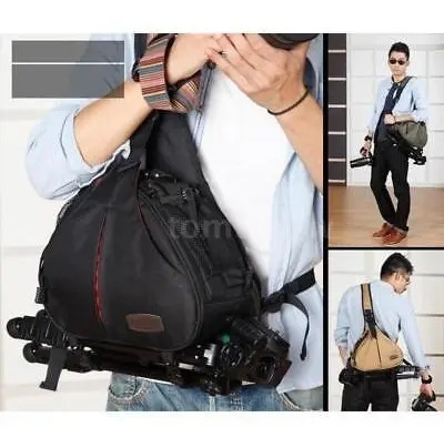 Mochila De Hombro Caden Dslr Cámara Bolso Mensajero Caso Par | Cuotas sin  interés
