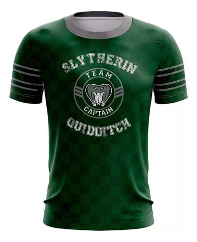 Polo Slytherin Quidditch Harry Potter Sublimado Full Print