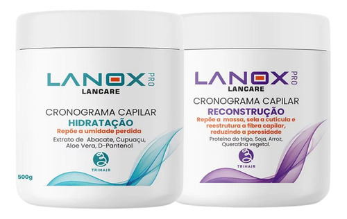 Máscara Reconstrução E Hidratação Cronograma Lanox 500g