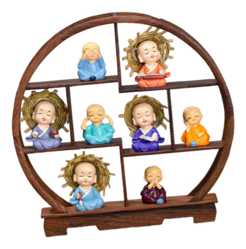 Artículo De Estante Antiguo De Soporte 9pcs Semi Circular