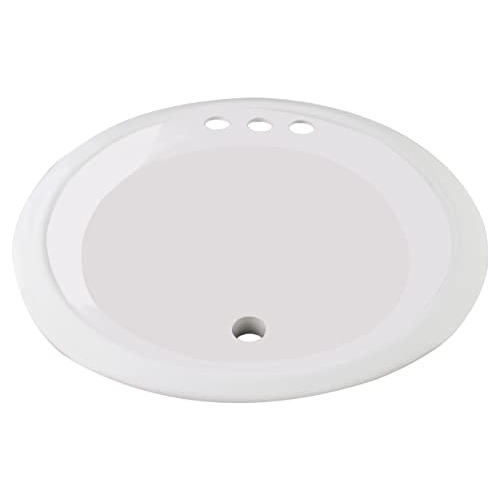 Lavabo De Lavabo 18.75  X 18.75  X 7  Forma Redonda, Co...