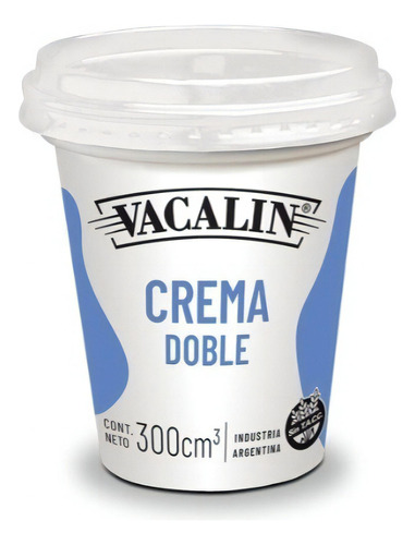 Crema De Leche Doble Vacalin Gastronomica Sin Tacc X300cc