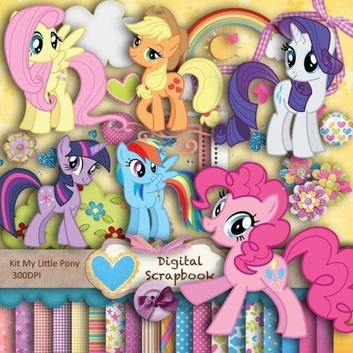 Kit Imprimible Mi Little Pony 6  - 21 Fondos 114 Ele