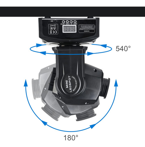Paquete De Luces Led Cabeza Móvil Para Dj 30 W 8 Gobos 8 Col