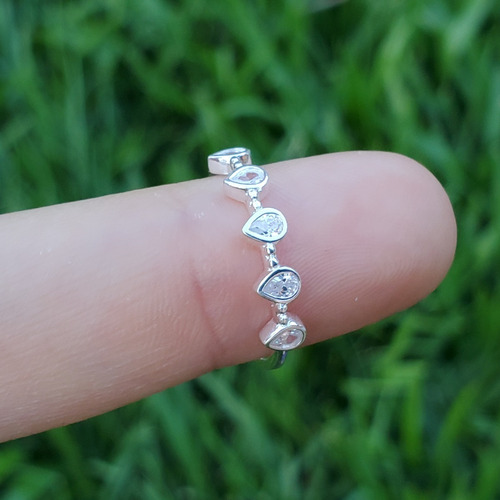 Imagen 5 de 7 de Anillo Plata Rodinada