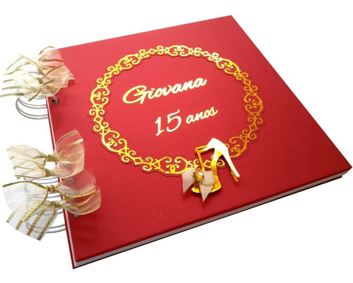 Imagem 1 de 7 de Caderno Personalizado 15 Anos Mensagens Dos Convidados