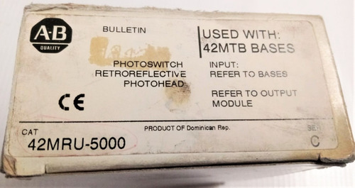 Allen Bradley 42mru- 5000 Photoswitch Retroreflective