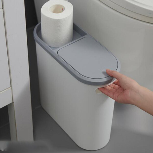Bote De Basura Para Baño Delgado, Cesto De Basura Para Uso