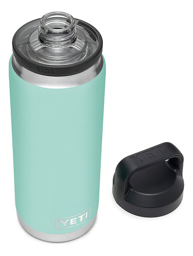 Yeti Rambler Botella De 26 Onzas, Aislada Al Aspiradora, Acero Inoxidable Con Tapa De Chug, Espuma De Mar