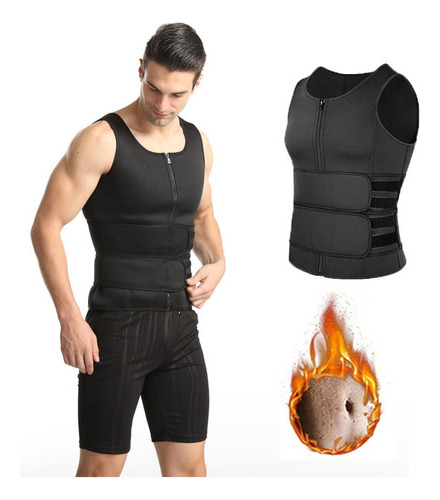 A) #men Body Shaper Cinturón Entrenador Chaleco Adelgazante