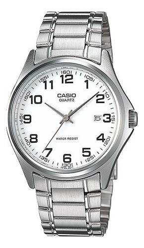 Reloj Casio Mtp-1183a-7b Originales Local Barrio Belgrano Color de la malla Plateado Color del bisel Plateado Color del fondo Blanco