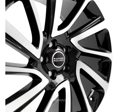 Rodas 22 Range Rover Vogue Sport Svr 5x120 Discovery 3 4 Cor Preto Com Diamantado