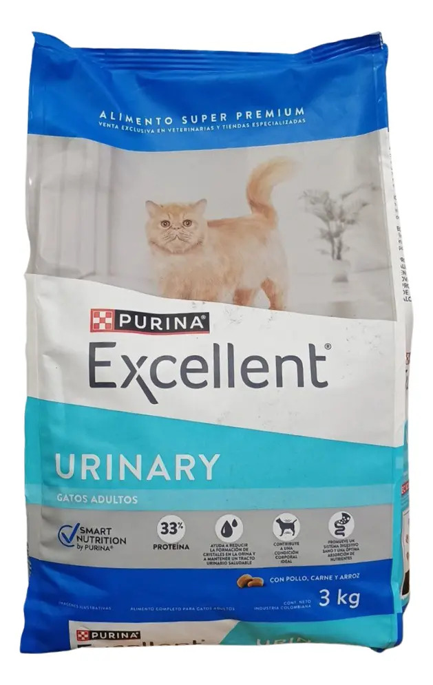 Alimento Excellent Urinary para gato adulto 3 kg