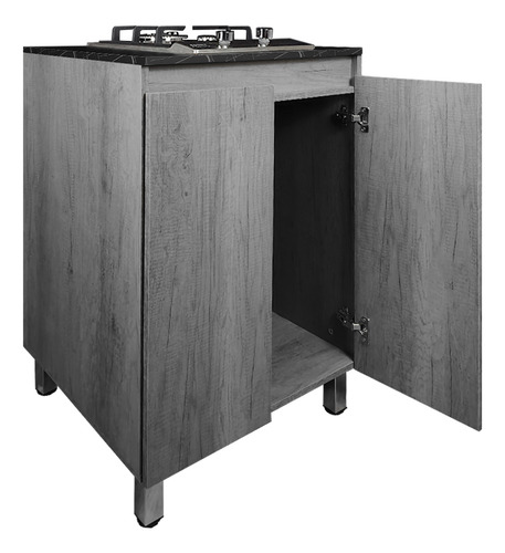 Cocina Integral Premium Decomobil Con Campana Y Parrilla Color Lombardia - Mármol Negro