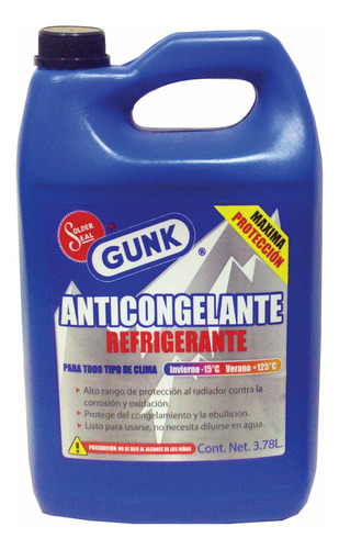 Anticongelante Eliminador De Rechinidos 3.785 Litros Gunk