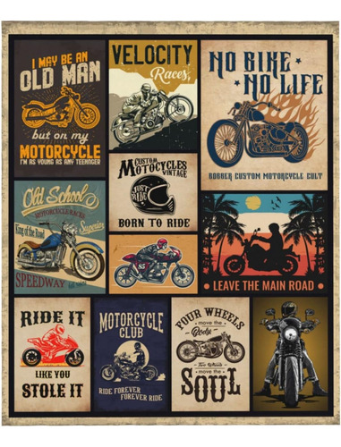 Regalos De Motocicletas Para Hombres Y Mujeres, Mantas Y Man