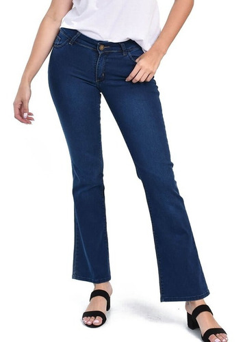 Pantalon Jean Semi Oxford Tiro Medio T40 A 54. Di Que Si