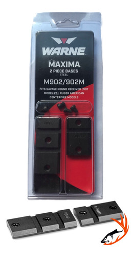 Base Acero Warne Maxima 2 Piezas M902/902m