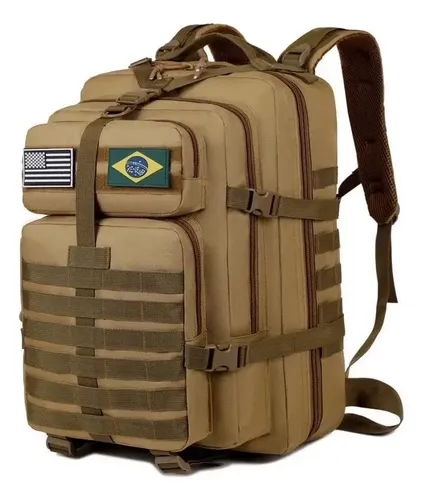 Mochila Tática Camping Militar 50 Litros Resistente A Água