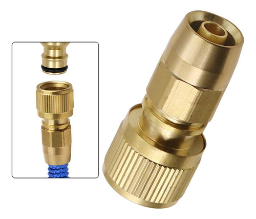 2 Adaptador De Manguera De Jardín Conector Rápido De