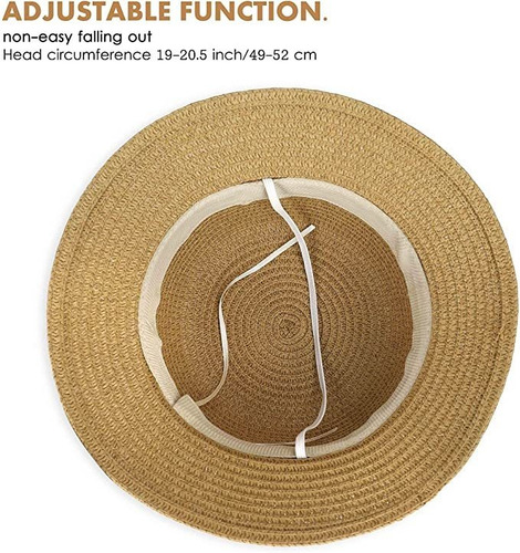 2 Unids/set Niñas Verano Playa Paja Flor Sombreros Con Bolsa