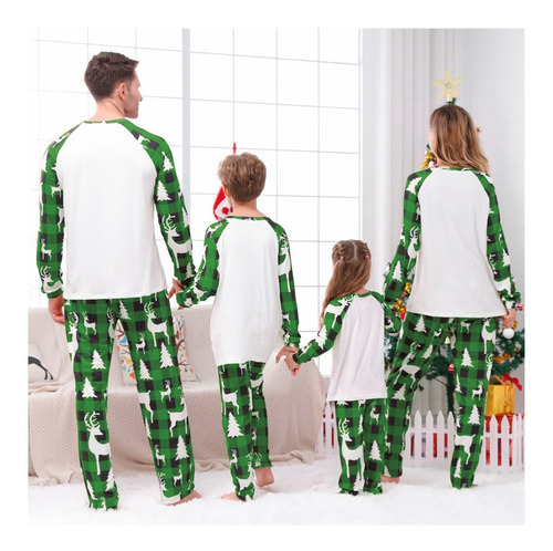 Pijama Familiar Navideño Casual Traje De Padre E Hijo