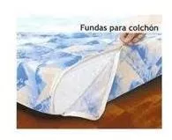 Funda Para Colchon 1 Plaza 0.80 X 1.90 X 0,18 Mts Con Cierre - Blanco Mushka